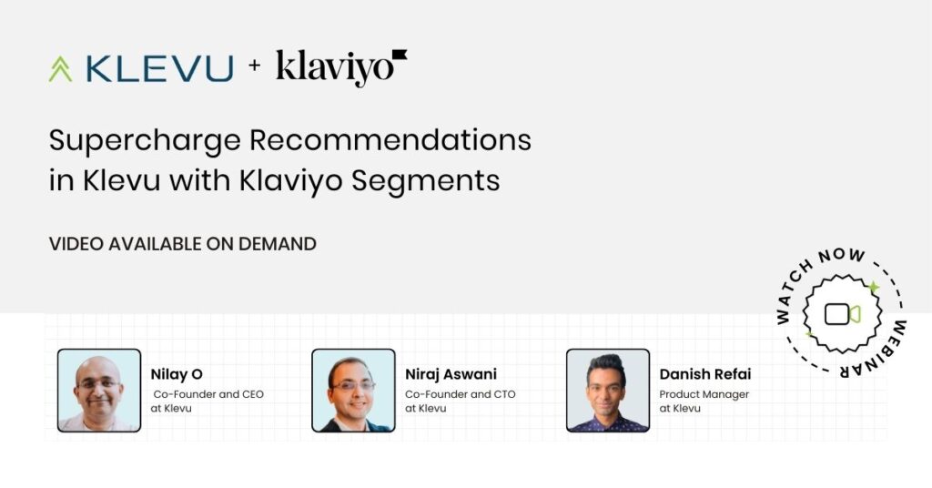 Supercharge Recommendations in Klevu with Klaviyo Segments 1200x628px