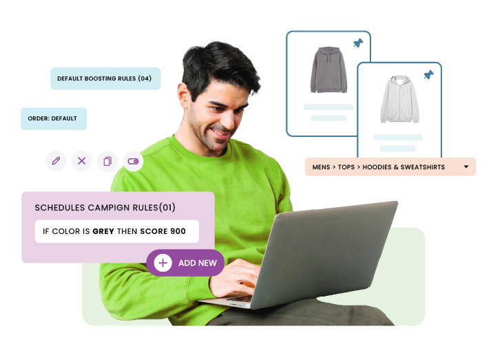 Curate and schedule category merchandising campaigns with ease